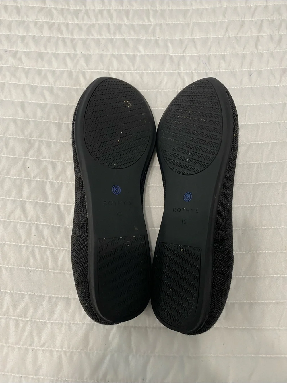 Rothy’s The Flat Round Toe Black Women Size 10